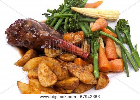 Lamb Shank With Vegetable