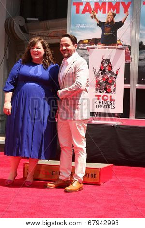 LOS ANGELES - JUL 2:  Ben Falcone, Melissa McCarthy at the Melissa McCarthy Hand and Footprint Ceremony at the TCL Chinese Theater on July 2, 2014 in Los Angeles, CA