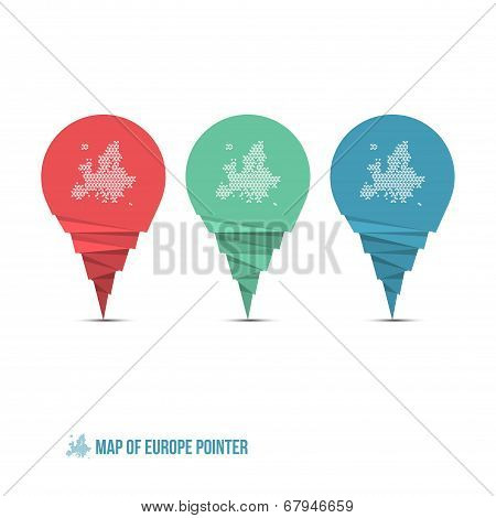 Map Of Europe Pointer