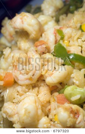Рис с смешанной морепродуктов Никарагуа стиль
