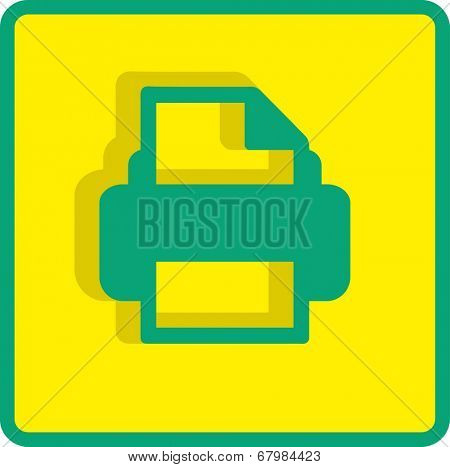 Flat Vector Printer Icon