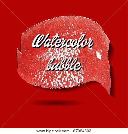 Spech Bubble Background Flat Vector Illustration