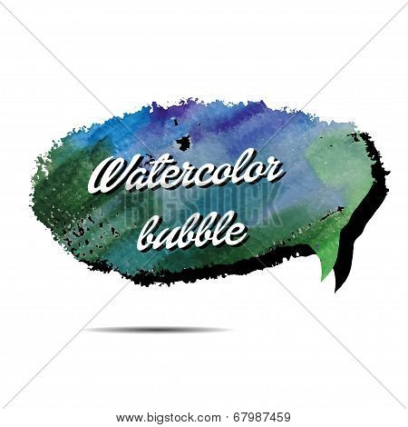 Spech Bubble Background Flat Vector Illustration