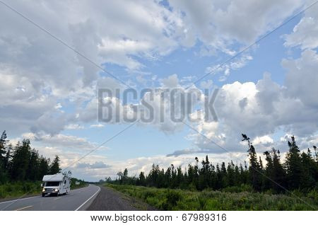 Transcanada Highway Along Superior Lake Shore