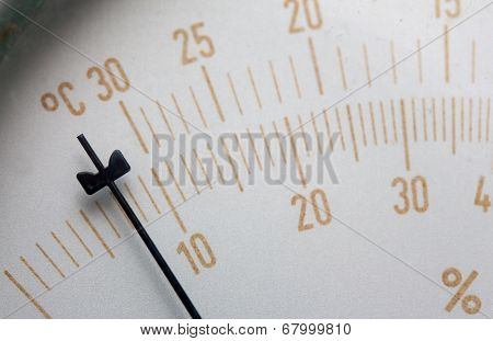Meter Needle Of The Old Thermomete