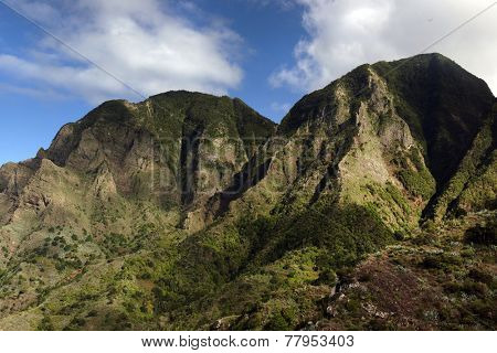 Mountains in La Gomera, Spain, Europe 