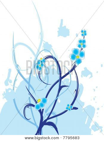Handgezeichnete Blumen Hintergrund