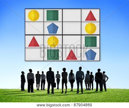 Sudoku Puzzle Problem Solving Leisure Games Concept