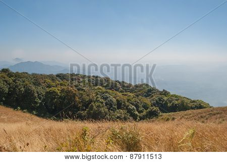 View Point On The Mountain Beautiful Nature  For Travel Adventure Way Footpath Only