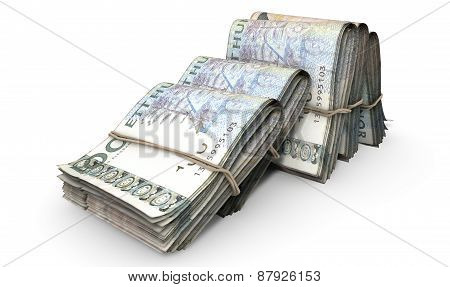 Wads Of Notes Pile Light