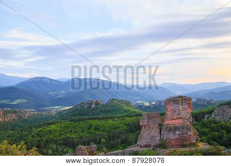 The Belogradchik Rocks At Sunset
