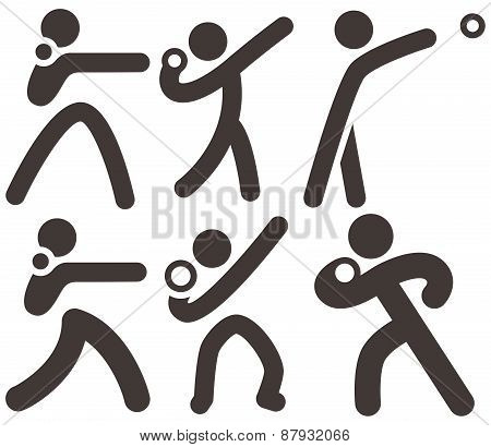 Shot Put Icons