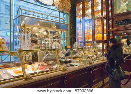 Saint-Petersburg. Russia. Kupetz Eliseevs Food Hall