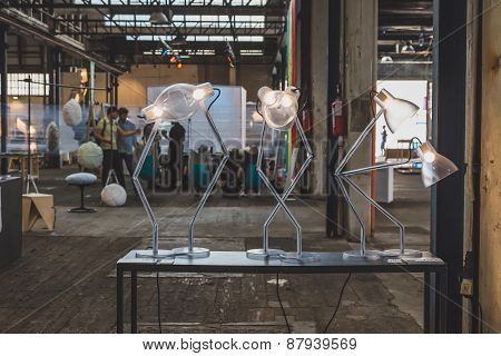 Table Lamps For Fuorisalone 2015 At Ventura Lambrate Space In Milan, Italy