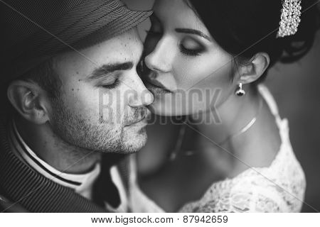 Wedding, Kiss, Top View