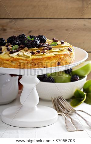 Kugel traditional dish baked pasta pie