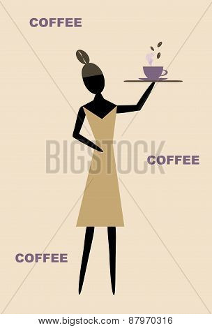 Woman with a cup of coffee