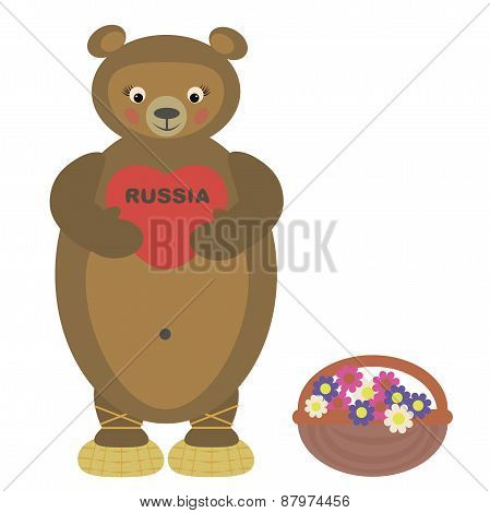 Bear and heart