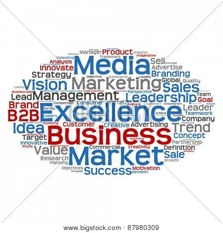 Vector concept or conceptual abstract business success word clou
