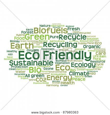 Vector concept or conceptual abstract green ecology and conserva