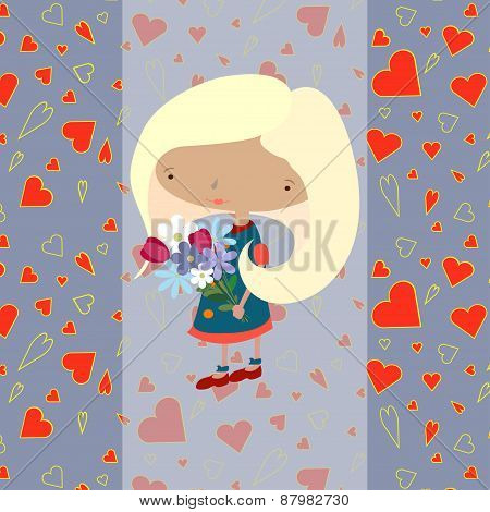 Girl flowers