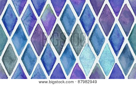 Vector Seamless Hand Drawn Checked Pattern