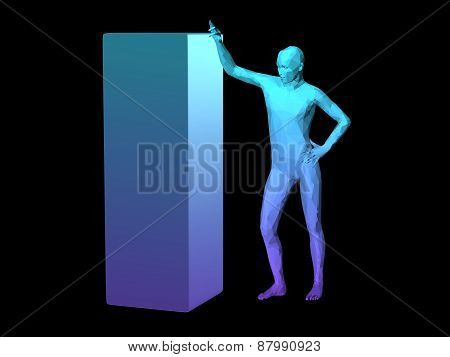 Abstract Man Body