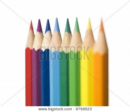 Fila de lápiz de color