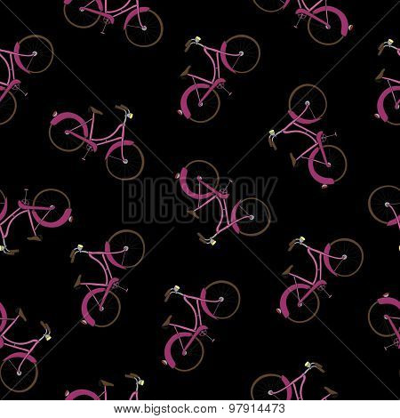Hand Drawn Bicycle Seamless Pattern