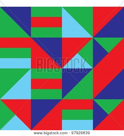 Bright seamless vector geometric strip pattern background