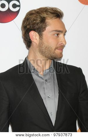 , LOS ANGELES - AUG 4:  Ed Westwick at the ABC TCA Summer Press Tour 2015 Party at the Beverly Hilton Hotel on August 4, 2015 in Beverly Hills, CA