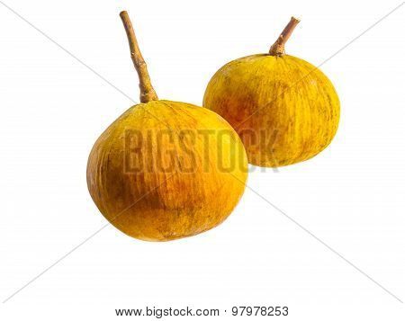 Sentul Fruit Isolated On White Background With Clipping Path