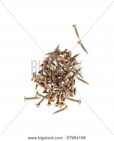 Zinked and anodized screws.