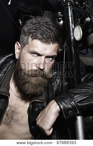Serious Sexy Unshaven Man