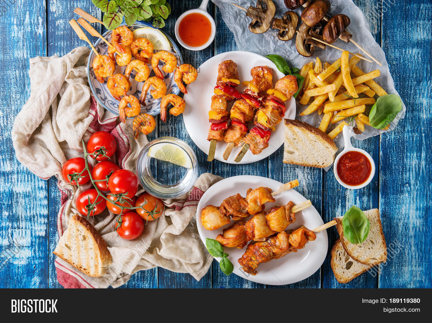 Variety BBQ Snack Image & Photo (Free Trial) Bigstock
