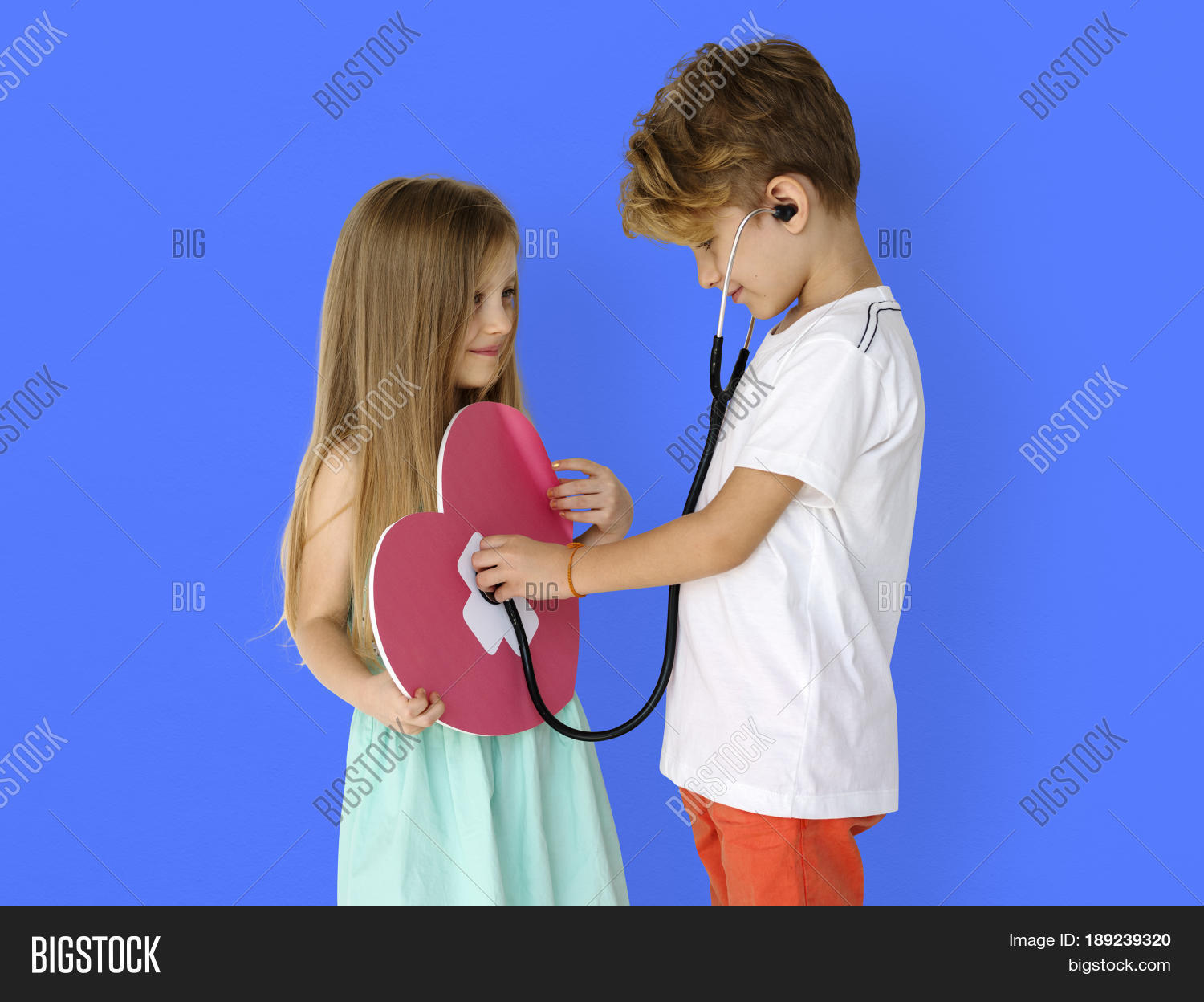 Little Children Heart Stethoscope Image & Photo Bigstock