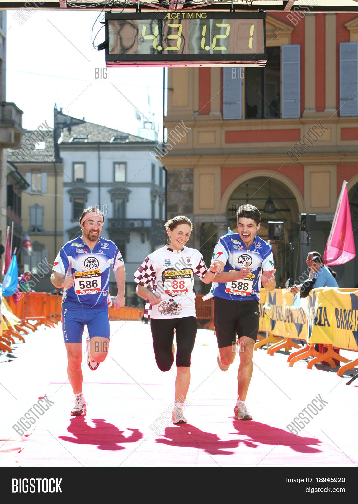 after 42 km joy on image photo free trial bigstock finish line 2008