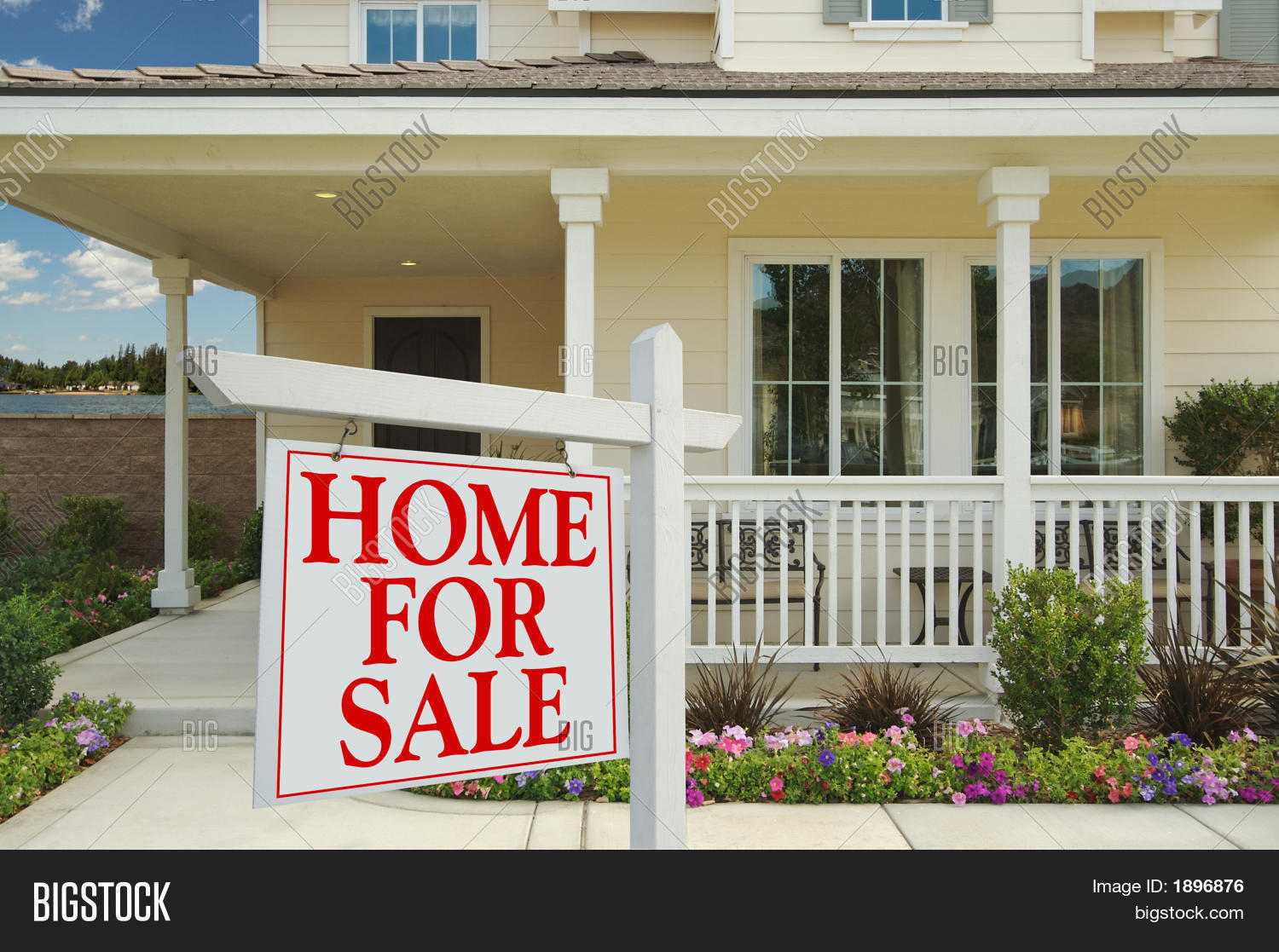 Home Sale Sign Front Image & Photo (Free Trial) Bigstock