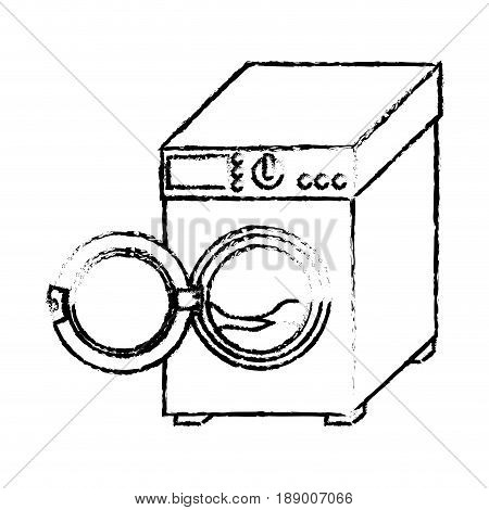 washer machine isolated icon vector illustration design