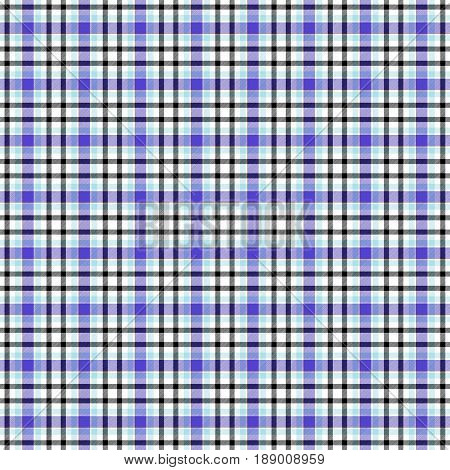 Blue and white rural checkered style tartan seamless wallpaper design pattern