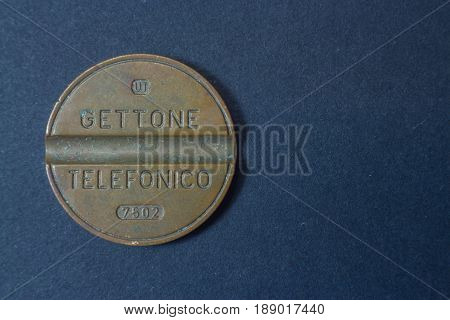 Vintage Italy Italian Gettone Telefonico Telephone Token 7502 February 1975