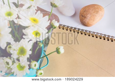 Blank Soace On Note Book Or Diary, Blank Brown Page