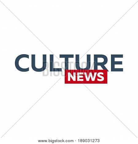 Mass Media. Culture News Logo For Television Studio. Tv Show.