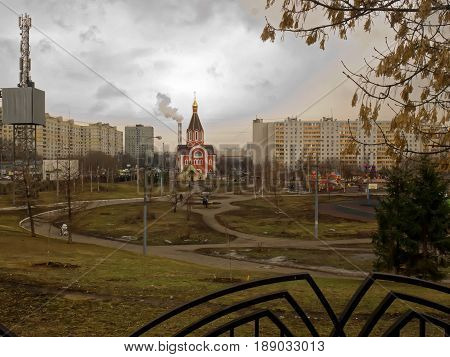 the Orthodox Church in Moscow near the stadium, Lublin district
