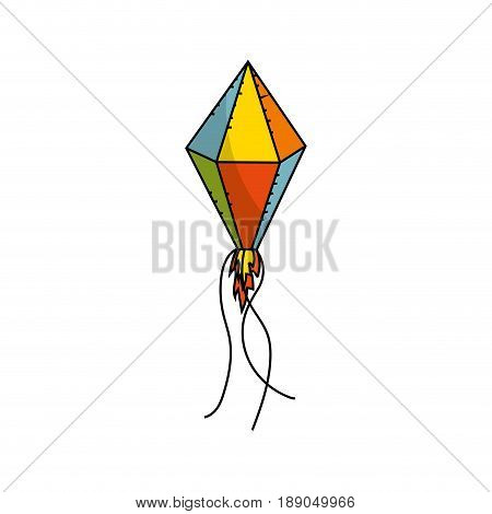 nice kite to play in the freetime vector illustration