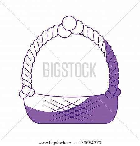 Empty easter basket icon vector illustration graphic design
