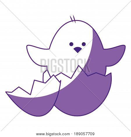 Little chicken cartoon icon vector illustration graphic design