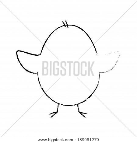 Little chicken cartoon icon vector illustration graphic design