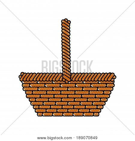 Empty easter basket icon vector illustration graphic