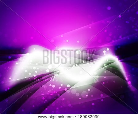 Shiny wave, magic light efffect abstract background